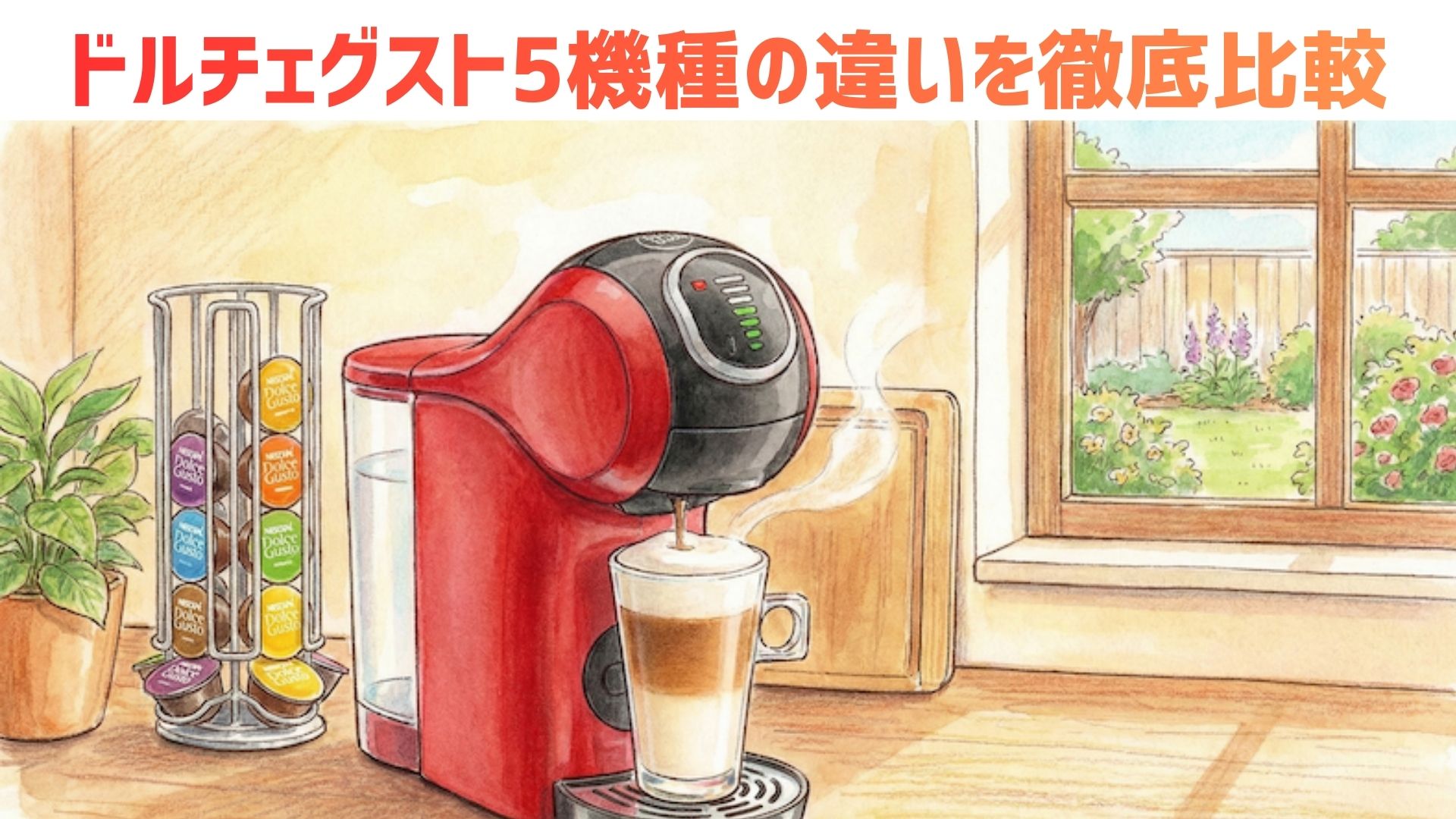 【2026年最新】ドルチェグスト5機種の違いを徹底比較！迷ったらどれがいいかをマシンのスペックから解説