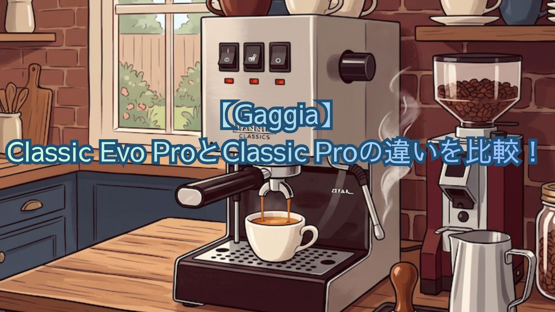【Gaggia】Classic Evo ProとClassic Proの違いを比較！口コミでどっちがいいかおすすめを解説