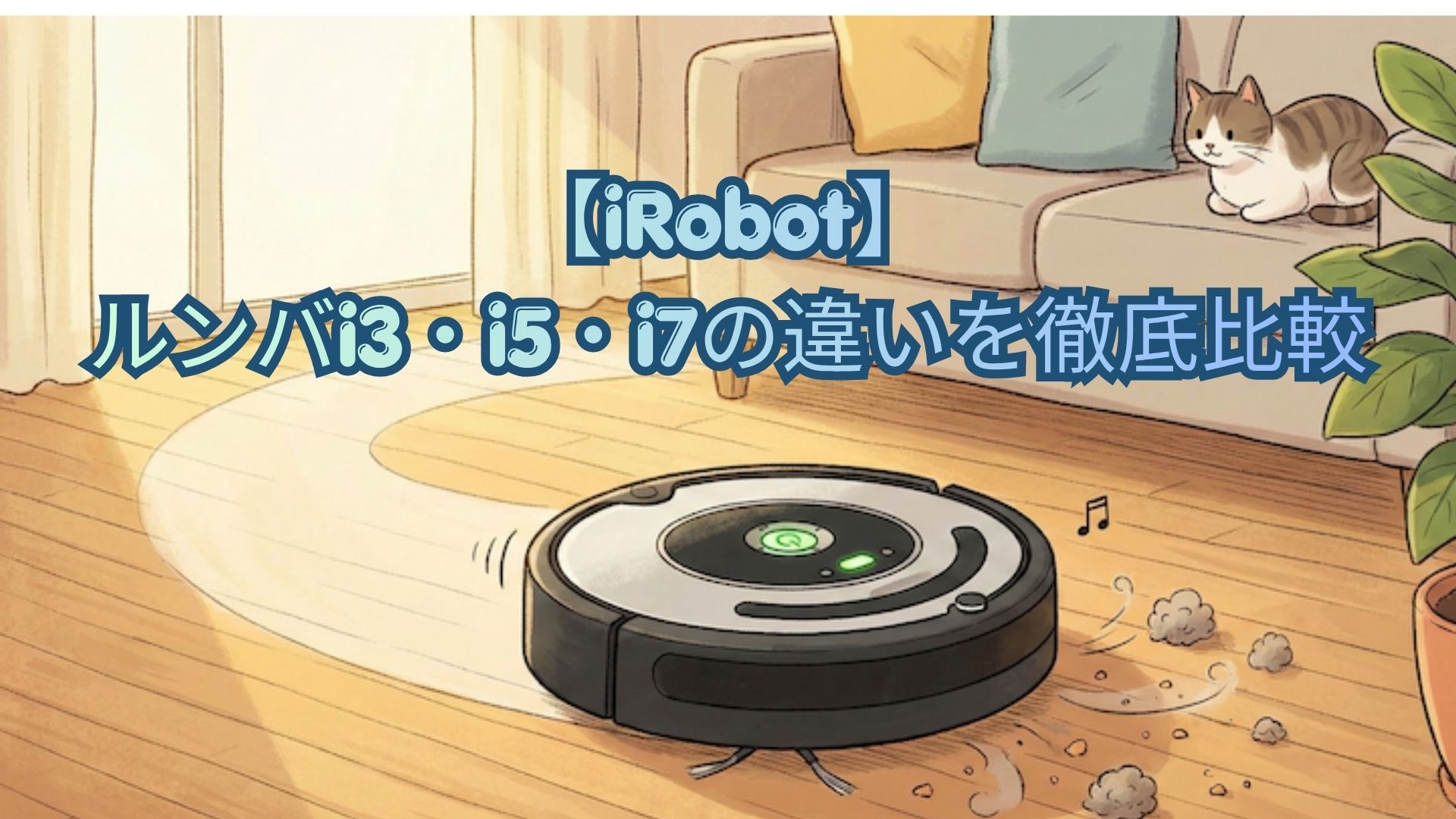 【iRobot】ルンバi3・i5・i7の違いを徹底比較！マップ機能・価格・口コミでどれがいいかおすすめを解説
