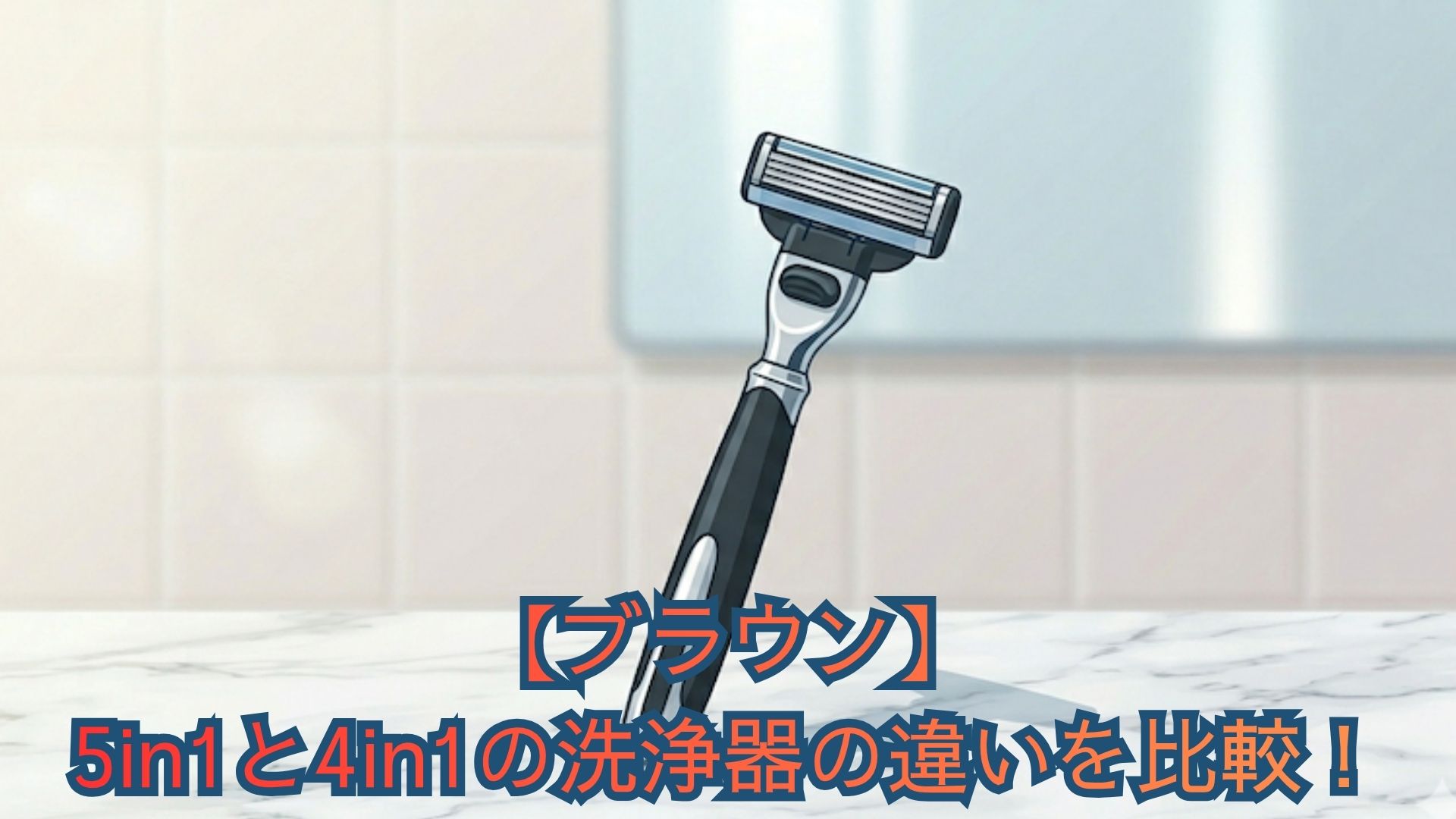 【ブラウン】5in1と4in1の洗浄器の違いを比較！刃の劣化防止と搭載シリーズ、口コミからどっちがいいか解説