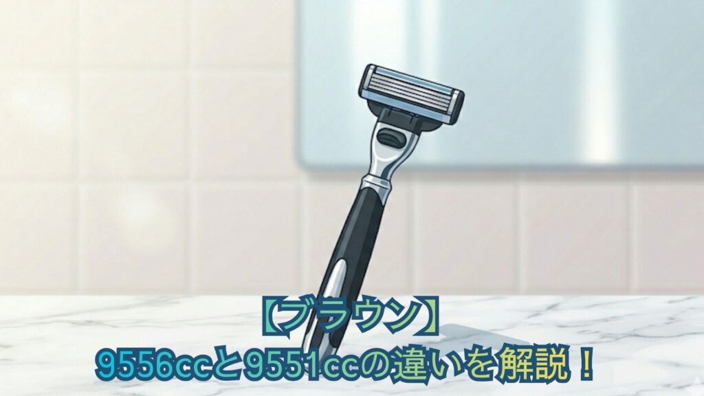 【ブラウン】9556ccと9551ccの違いを比較！価格と口コミでどっちいいかおすすめを解説